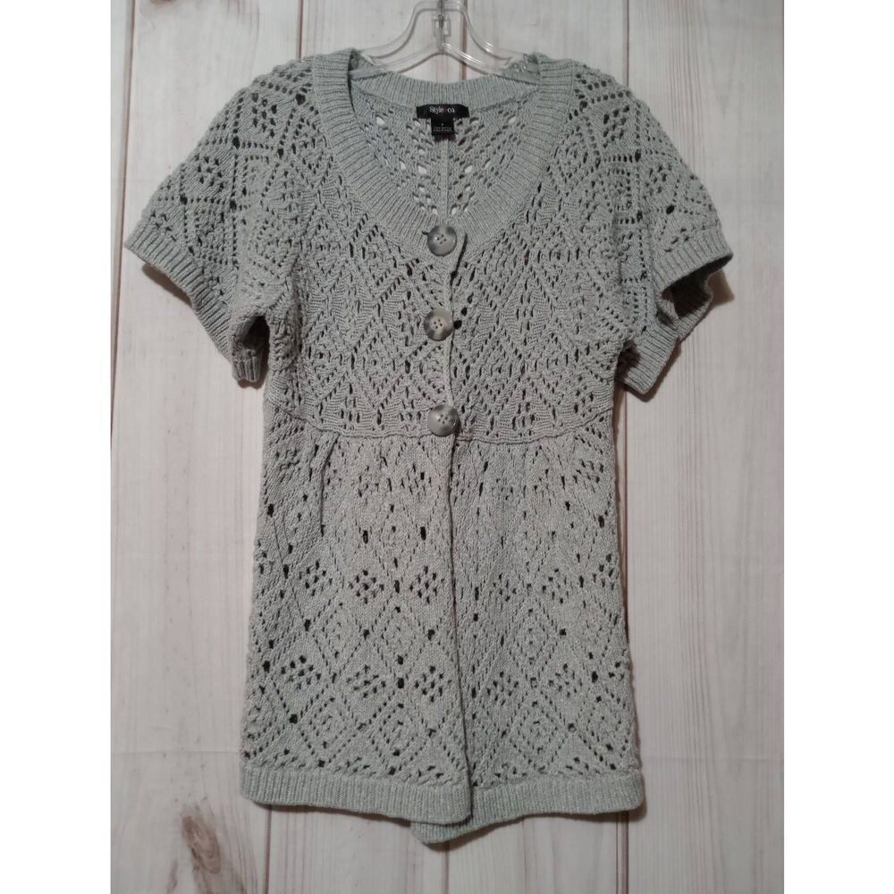 Style and‎ Company Cardigan Ladies Small Gray